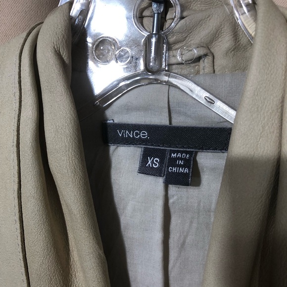 🔥Vince🔥 Paper Leather Drape Jacket!!!!! - Picture 6 of 16